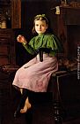 Charles Spencelayh Darning Socks painting